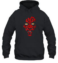 Load image into Gallery viewer, Star Wars Darth Maul Hooded Face Creeping Graphic Unisex Hooded Sweatshirt