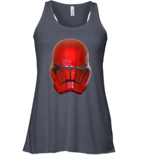 Load image into Gallery viewer, Star Wars Red Sith Trooper Helmet Head Shot Portrait Women Racerback Tank