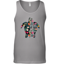 Load image into Gallery viewer, And into the ocean i go to lose my mind and find my soul gift idea Men Cotton Tank Top
