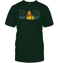 Load image into Gallery viewer, Disney The Lion King Simba and Mufasa Dad Men Cotton T-Shirt