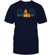 Load image into Gallery viewer, Disney The Lion King Simba and Mufasa Dad Men Cotton T-Shirt