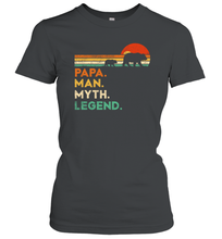 Load image into Gallery viewer, Papa Bear Man Myth Legend T Shirt Vintage For Mens Dad Father Women Cotton T-Shirt