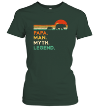 Load image into Gallery viewer, Papa Bear Man Myth Legend T Shirt Vintage For Mens Dad Father Women Cotton T-Shirt