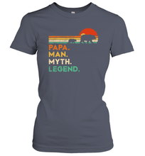 Load image into Gallery viewer, Papa Bear Man Myth Legend T Shirt Vintage For Mens Dad Father Women Cotton T-Shirt