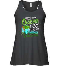 Load image into Gallery viewer, And into the ocean i go to lose my mind and find my soul Premium Tee Women Racerback Tank