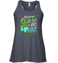 Load image into Gallery viewer, And into the ocean i go to lose my mind and find my soul Premium Tee Women Racerback Tank