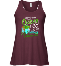 Load image into Gallery viewer, And into the ocean i go to lose my mind and find my soul Premium Tee Women Racerback Tank