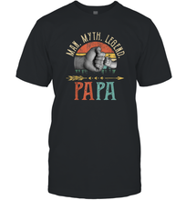Load image into Gallery viewer, Papa Man Myth Legend T Shirt Vintage For Men Dad Father Men Cotton T-Shirt