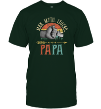 Load image into Gallery viewer, Papa Man Myth Legend T Shirt Vintage For Men Dad Father Men Cotton T-Shirt