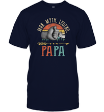 Load image into Gallery viewer, Papa Man Myth Legend T Shirt Vintage For Men Dad Father Men Cotton T-Shirt