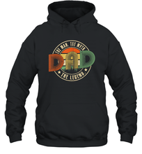 Load image into Gallery viewer, Dad The Man The Myth The Legend T Shirt Vintage Papa Unisex Hooded Sweatshirt