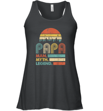 Load image into Gallery viewer, Papa Man Myth Legend T Shirt Vintage For Mens Dad Father Premium Women Racerback Tank