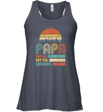Load image into Gallery viewer, Papa Man Myth Legend T Shirt Vintage For Mens Dad Father Premium Women Racerback Tank