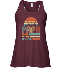 Load image into Gallery viewer, Papa Man Myth Legend T Shirt Vintage For Mens Dad Father Premium Women Racerback Tank