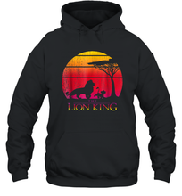 Load image into Gallery viewer, Disney Lion King Vintage Sunset Unisex Hooded Sweatshirt