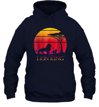 Load image into Gallery viewer, Disney Lion King Vintage Sunset Unisex Hooded Sweatshirt
