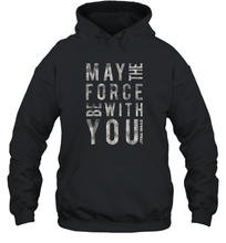 Load image into Gallery viewer, Star Wars May The Force Be With You Scrambled Unisex Hooded Sweatshirt