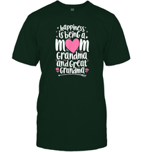 Load image into Gallery viewer, Happiness Is Being A Mom Great Grandma T shirt Women Mother Men Cotton T-Shirt