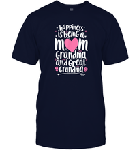 Load image into Gallery viewer, Happiness Is Being A Mom Great Grandma T shirt Women Mother Men Cotton T-Shirt