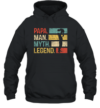Load image into Gallery viewer, Papa Man Myth Legend T Shirt Vintage For Mens Dad Father Gift Unisex Hooded Sweatshirt