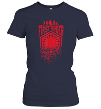 Load image into Gallery viewer, Star Wars Last Jedi First Order Red Fracture Women Cotton T-Shirt