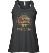 Load image into Gallery viewer, Womens Into The Forest I Go To Lose My Mind Find My Soul Women Racerback Tank