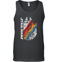 Load image into Gallery viewer, Star Wars Millennium Falcon Wears Retro Stripes Men Cotton Tank Top