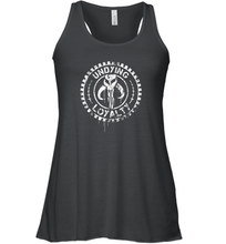 Load image into Gallery viewer, Star Wars Undying Loyalty Mandalorian Graphic Women Racerback Tank