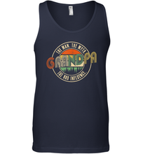Load image into Gallery viewer, Mens Grandpa The Man The Myth The Bad Influence Premium Men Cotton Tank Top
