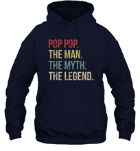 Load image into Gallery viewer, Pop Pop The Man The Myth The Legend Unisex Hooded Sweatshirt