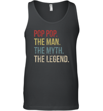 Load image into Gallery viewer, Pop Pop The Man The Myth The Legend Men Cotton Tank Top