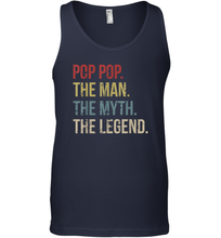 Load image into Gallery viewer, Pop Pop The Man The Myth The Legend Men Cotton Tank Top