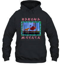 Load image into Gallery viewer, Disney Lion King Hakuna Matata Pattern Square Unisex Hooded Sweatshirt