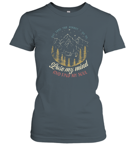 And into the forest I go to lose my mind and find my soul Tees Graphic Women Cotton T-Shirt