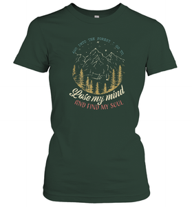 And into the forest I go to lose my mind and find my soul Tees Graphic Women Cotton T-Shirt