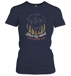 And into the forest I go to lose my mind and find my soul Tees Graphic Women Cotton T-Shirt
