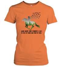 Load image into Gallery viewer, Womens And Into The Forest I go to Lose My mind and find my Soul Women Cotton T-Shirt