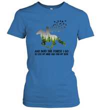 Load image into Gallery viewer, Womens And Into The Forest I go to Lose My mind and find my Soul Women Cotton T-Shirt