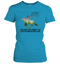 Load image into Gallery viewer, Womens And Into The Forest I go to Lose My mind and find my Soul Women Cotton T-Shirt