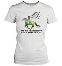 Load image into Gallery viewer, Womens And Into The Forest I go to Lose My mind and find my Soul Women Cotton T-Shirt