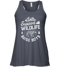 Load image into Gallery viewer, Support Wildlife Raise Boys T shirt Mom Dad Mother Women Racerback Tank