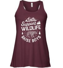 Load image into Gallery viewer, Support Wildlife Raise Boys T shirt Mom Dad Mother Women Racerback Tank
