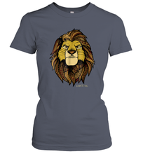 Load image into Gallery viewer, Disney Lion King Noble Simba Women Cotton T-Shirt