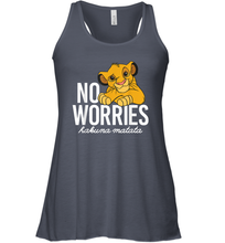 Load image into Gallery viewer, Disney Lion King Classic No Worries Simba Women Racerback Tank