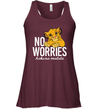 Load image into Gallery viewer, Disney Lion King Classic No Worries Simba Women Racerback Tank