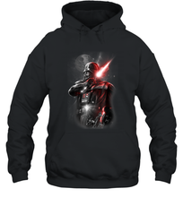 Load image into Gallery viewer, Star Wars Darth Vader Lightsaber Portrait Unisex Hooded Sweatshirt