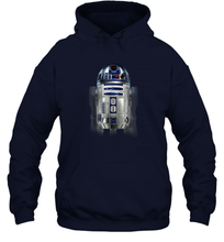 Load image into Gallery viewer, Star Wars R2 D2 Hi Res Photo Pose Graphic Unisex Hooded Sweatshirt