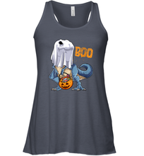 Load image into Gallery viewer, Womens Ghost Dinosaur T rex Funny Boo Halloween Gifts Men Pumpkin Women Racerback Tank