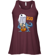 Load image into Gallery viewer, Womens Ghost Dinosaur T rex Funny Boo Halloween Gifts Men Pumpkin Women Racerback Tank