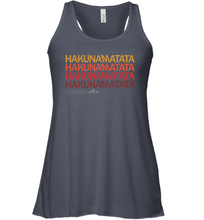 Load image into Gallery viewer, Disney Lion King Hakuna Matata Sunset Colors Women Racerback Tank